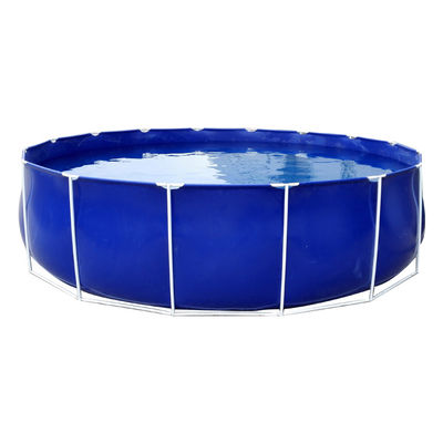 Custom Flexible Water Tank Round Aquaculture Fish Tank PVC Fish Farming Tank With Detachable Pipes