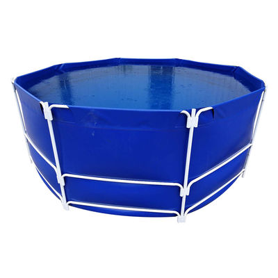 Custom Flexible Water Tank Round Aquaculture Fish Tank PVC Fish Farming Tank With Detachable Pipes