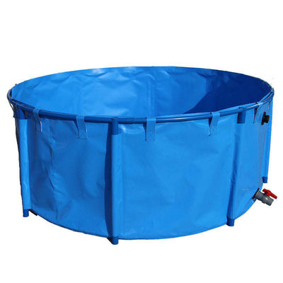 Foldable Flexible Water Tank PVC Tarpaulin Fish Tank Large Aquaculture Fish Ponds With Bracket