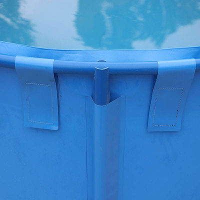 Foldable Flexible Water Tank PVC Tarpaulin Fish Tank Large Aquaculture Fish Ponds With Bracket