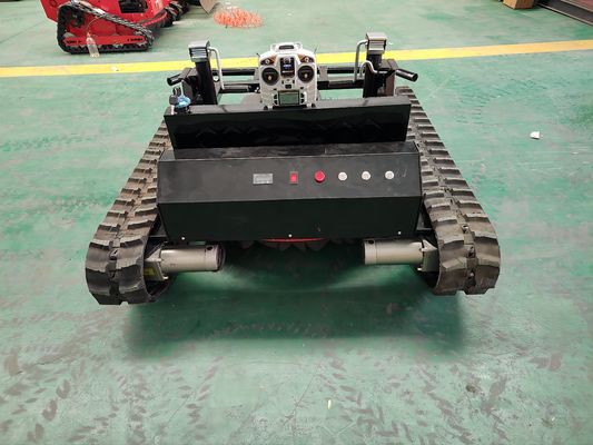 Remote Control Robotic Lawn Mower Four Wheel Working Fast Weeding