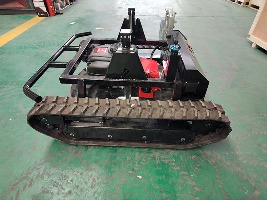 Remote Control Robotic Lawn Mower Four Wheel Working Fast Weeding