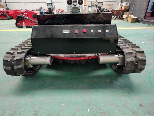 Remote Control Robotic Lawn Mower Four Wheel Working Fast Weeding
