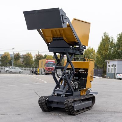 Lifting Platform Mini Loader Machine 500kgs 1000kgs Mini  Dumper Truck With Rubber Track