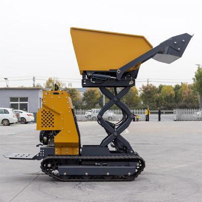 Lifting Platform Mini Loader Machine 500kgs 1000kgs Mini  Dumper Truck With Rubber Track
