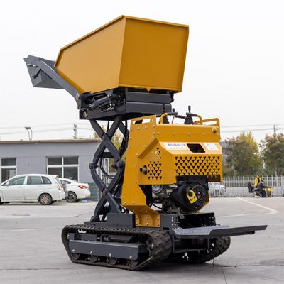 Lifting Platform Mini Loader Machine 500kgs 1000kgs Mini  Dumper Truck With Rubber Track