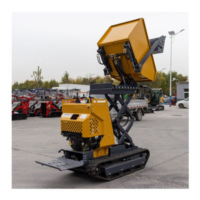 Lifting Platform Mini Loader Machine 500kgs 1000kgs Mini  Dumper Truck With Rubber Track