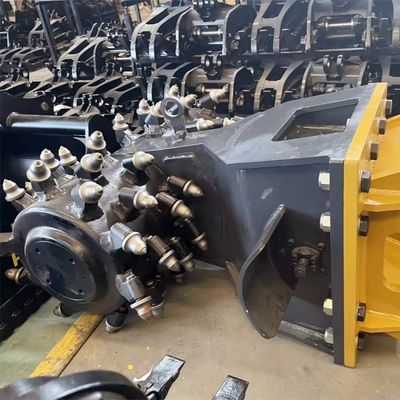 Drum Cutter Double Heads Excavator Attachments Design Horizontal And Vertical Milling Machine