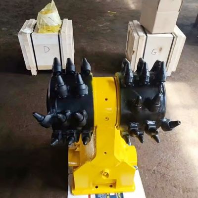 Drum Cutter Double Heads Excavator Attachments Design Horizontal And Vertical Milling Machine